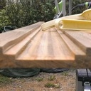 Profil réalisé à la défonceuse (cadre + logement miroir + panneau arrière) à déligner par le milieu