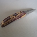 Couteau en bois de violette et movingui