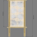 Plan de lampe japonaise style shoji