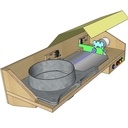 Clapet à guillotine motorisé pour l'aspiration