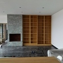 Bibliothèque coulissante