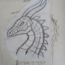 Dragon en intersia