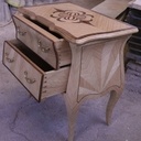 Commode régence en chêne