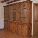 Bibliothèque en bois serpent