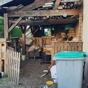 Petit auvent simple pour bois de chauffage ! (30 ans déjà)