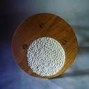 Carved oak stool (2023)