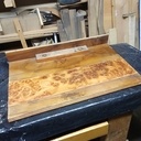 Restauration petit bureau Noyer et placage