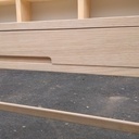 Coiffeuse en châtaignier