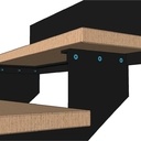 Escalier 1/4 tournant