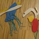 Jouets dessinés par mes garcons de 3 ans, réalisés avec papa