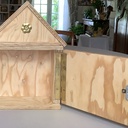 Boite à clés avec fleur style Napoléon 3