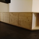 Banc de lecture avec tiroirs