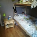 vue d'ensemble avec le lit cabane