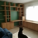 Bureau, bibliothéque, meuble bas