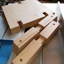 Table basse style G. Nakashima