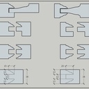 Profils et Contre-profils ebenisterie 2D