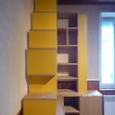 Bibliothèque en châtaigner