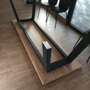 Table en chêne lamellé collé