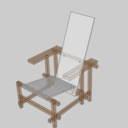 La Blue and Red Chair de Rietveld