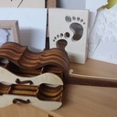 Boite à bijoux en forme de violon.