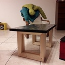 Table basse style industriel