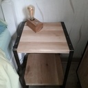 Tables de chevet bois métal