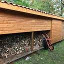 Cabanon, bûcher bois, range canoë et abri jardin - tout en un