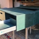 Aménagement d'un véhicule utilitaire type CADDY en Valchromat