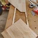 Étagères murales en chêne