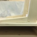 Bureau d'enfant et son tabouret en bois de récupération