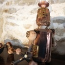 Robot lampe steampunk