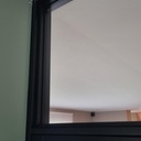 Porte vitrée avec imposte