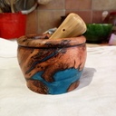 Petit Pilon mortier mélange bois et résine