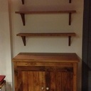 Petit meuble pour cuisine en chêne de récup'