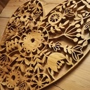 Cœur fleuri printanier