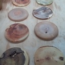 Ensembles de dessous de verres de 8 essences