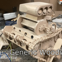 Un moteur V8 tout en bois