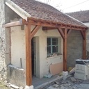 Portique achevé et en place (reste la façade...)