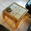 Table basse et carreaux de ciments assemblage japonais KANE TSUGI