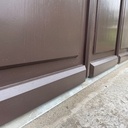 Porte de garage en chataignier