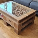 Table basse à l'image de palettes