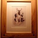 Tableaux, cadres et sculptures