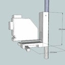 Support laser réglable , à poser au sol, sur perche, ou à accrocher