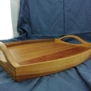 Plateau de service en vieux bois