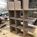 Étagère murale pour les clés et courrier multi essences