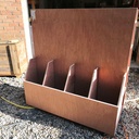 Etagère mobile pour rangement du bois