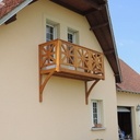 Balcon en chêne