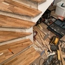 Habillage escalier béton