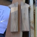 Manche de (gros) couteau en eucalyptus