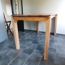 Table cuisine en frêne